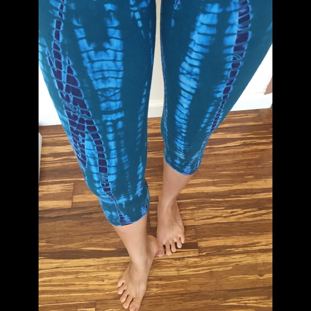 Hard Tail Cotton Alligator Print Capri Pants XS